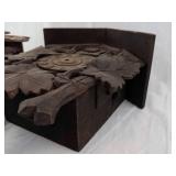 Set of 4 Vintage Carved Cuckoo Clocks with Birds & Maple Leaf Motifs. (Parts/Need Repairs)
