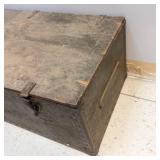 Belber Trunk & Bag Co 1942 Vintage Travel Trunk with Metal Hardware