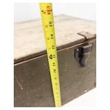 Belber Trunk & Bag Co 1942 Vintage Travel Trunk with Metal Hardware