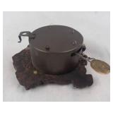 Small August C. Keebler Co. Chicago IL Mini Art Deco Clock