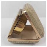 Ingraham Luminous West Germany Wristwatch - Gold-Tone Travel Case