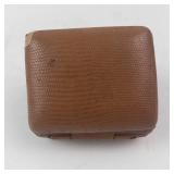 Vintage German Travel Clock in Leather Case - 7 Jewels