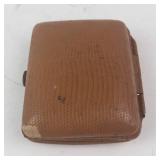 Vintage German Travel Clock in Leather Case - 7 Jewels