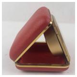 Seth Thomas Travel Alarm Clock - Red Leather Case, Germany