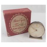 Caravelle Boutique Jewelled Alarm Clock - 7 Jewels, Swiss, Base Metal