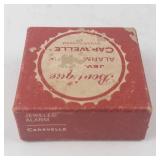 Caravelle Boutique Jewelled Alarm Clock - 7 Jewels, Swiss, Base Metal