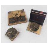 Brass Dial Timer Assemblies - Vintage Industrial (Lot of 3)