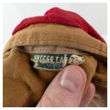 HIGGERS CAP 73 Tan Cotton Bucket Hat with Red Interior