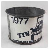 Tin Cup 1977 Nostalgia Days Sheraton Inn Northwest - Vintage Ford Show Pins Collection