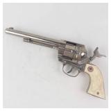 Hubley Cowboy Cap Gun - Vintage Colt SAA Style Toy Pistol w/ Ivory Grip