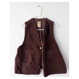 WahMaker Frontier Canvas Vest - Made in USA, XLT, 100% Cotton Western Workwear