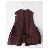 WahMaker Frontier Canvas Vest - Made in USA, XLT, 100% Cotton Western Workwear