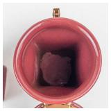 Gevalia Kaffe Ceramic Canisters Pair with Gold Clamp Lids - Made in Taiwan