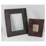 Handmade Iron Picture Frames - Fern Embossed (Lot of 2)