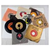 Group of vintage 45 RPM Records (Lot of 10)  (Untested)
