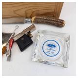 Vintage Mixed-Tool lot and Small Wooden Tool Box