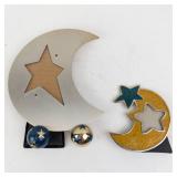 Moon & Star Wall Plaque - Includes Two Moon Frames