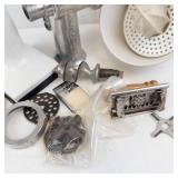 Rival Grind-O-Mat Meat Grinder - Vintage Manual with Attachments