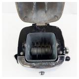 Ice-O-Mat Vintage Manual Ice Shaver - Chrome Top, Black Base (Untested)