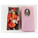 Chinese style Doll - Red Silk Costume with Headdress, Boxed