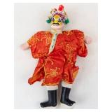 Chinese style Doll - Red Silk Costume with Headdress, Boxed