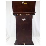 Bombay Company Grandfather Clock - Dark Walnut Finish, Brass Dial (2000).