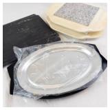 Nordic Ware Platter and Holder, Griddle Set -  and 2 Microwavable Hot Plates
