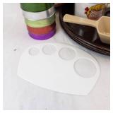 Campbell's Up! Mugs (2) & 6 Aluminum Cups - Vintage Plastic Kitchenware