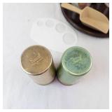 Campbell's Up! Mugs (2) & 6 Aluminum Cups - Vintage Plastic Kitchenware