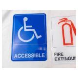 Texas Instruments TI-59 Programmable Calculator Bundle - Signage, Umbrella & Stamp Kit (Lot of 3 Signs)