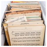 Vintage Sheet Music & Songbook Collection in Box