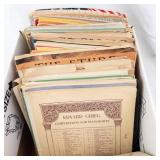 Vintage Sheet Music & Songbook Collection in Box