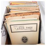 Vintage Sheet Music & Songbook Collection in Box