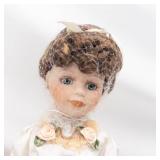 Vintage Porcelain Fashion Dolls - 4 in Lace Dresses (Lot of 4)