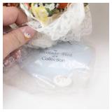 Heritage Mint Collection Porcelain Dolls - 3 Vintage Lace-Dress Dolls with Floral Gowns