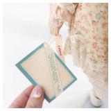 Heritage Mint Collection Porcelain Dolls - 3 Vintage Lace-Dress Dolls with Floral Gowns