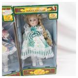 Soft Expressions Holiday Classics Porcelain Dolls (Lot of 3)