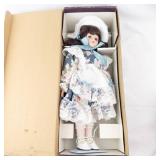 Decor & More Emily & Amy 14-inch Porcelain Dolls - Boxed Set of 2