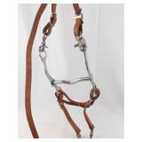 Brown Leather Horse Bridle with Bit & Reins