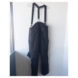 Cabela's Bib Overalls - Zipper Front, Adjustable Suspenders, Black