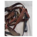 Assorted Leather Belts - Brown & Black, Mixed Widths