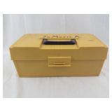 Plano Yellow Plastic Tackle Box with Divided Top Tray (Two-Tier)
