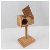 Miniature Dollhouse Furniture Set - Wooden Desk, Table and Chair & Silverware, Mailbox