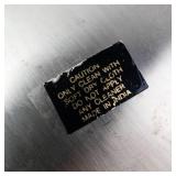 Decorative Metal Bowl with Gold Stripe Trim and Brass Handle - Small