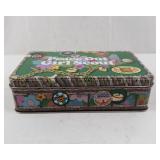 Peace Out Girl Scout Tin Lunch Box & British Biscuits Tin - Vintage Collectible