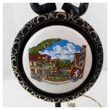 Schwäbisch Gmünd Town Scene Shot Glass Stand with 2 Glasses