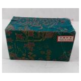 Baoding Balls Pair in Teal Box - Enamel Dragon Motifs, Made in China