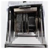 Eagle Zephyr Numbering Stamp - Vintage, Made in USA, Rotary Digit Stamp