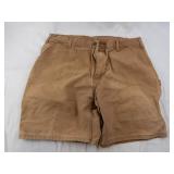 Carhartt Cargo Shorts - Size 40 Khaki, Zipper Fly & Belt Loops