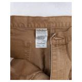 Carhartt Cargo Shorts - Size 40 Khaki, Zipper Fly & Belt Loops